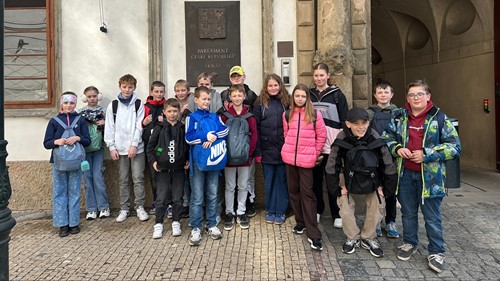 Žákovský parlament ZŠ a MŠ Bílá Třemešná v Senátu ČR