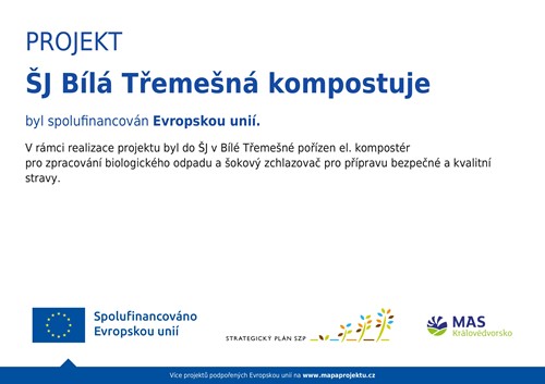 ŠJ Bílá Třemešná kompostuje: Moderní technologie pro ekologii i kvalitu stravy