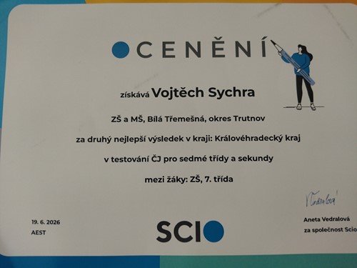 Velký úspěch Vojty Sychry